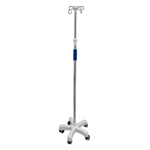 Wholesale Portable ABS Floor-Standing IV Hospital Trolley Adjustable Infusion Poles and Drip Holders <b>for</b> Outpatient Clinics - Product Image 1