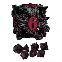 Puissant Dragon de Sang Multisides Jeu de Dés Dragon et Donjons Dés Polyédriques 3D en Métal Creux pour Jeux de Table