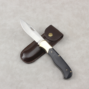 Chuyên Nghiệp Thép Không Gỉ Gấp Pocket Knife Handmade Ngoài Trời Tiện Ích Dao Gỗ Xử Lý Túi Da OEM Tùy Chỉnh DIY - Product Image 4