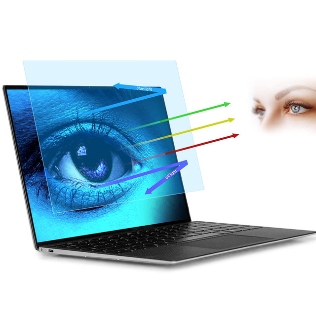 3 Layer Removable Anti-Blue Light Matte Anti-Glare HD Clear Anti-Scratch TUV Certified 2H Hardness PET Laptop Screen Protector