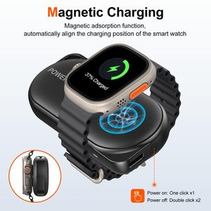1200มิลลิแอมป์ต่อชั่วโมงแบบแม่เหล็กชาร์จไร้สายสำหรับ iWatch <span class=keywords><strong>2</strong></span>/ 3/ 4/ 5/<span class=keywords><strong>se</strong></span>/ 6/ 7 - Product Image 2