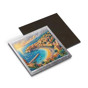 แม่เหล็กติดตู้เย็นแบบกำหนดเองใหม่ปี 2024 แม่เหล็กติดตู้เย็นฟอยล์อะลูมิเนียมริเวียร์ฝรั่งเศส ของที่ระลึก - Product Image 2