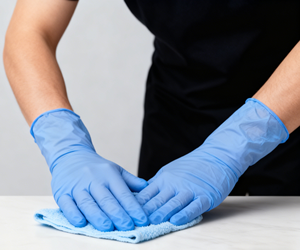 Guanti in Nitrile Monouso Blu da 9 Pollici, Guanti Protettivi - Senza Polvere, Vendita Calda, Prezzo Basso all'Ingrosso. - Product Image 5