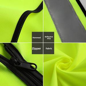 Gilet di sicurezza riflettente Multi-tasca per l'igiene del giardino operai edili <span class=keywords><strong>abbigliamento</strong></span> per la sicurezza del traffico - Product Image 3