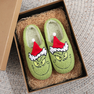 Nouvelle Arrivée Chaussons 3D <span class=keywords><strong>Grinch</strong></span> en Polyester Doux et Confortables pour Adultes, Idéals pour la Maison, l'Intérieur, l'Extérieur, les Fêtes, la Famille et Noël - Product Image 6