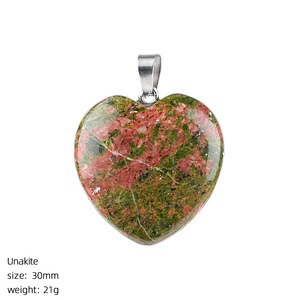 Charmes en <span class=keywords><strong>pierre</strong></span> naturelle en forme <span class=keywords><strong>de</strong></span> cœur, cadeau pour <span class=keywords><strong>la</strong></span> Saint-Valentin, accessoire <span class=keywords><strong>de</strong></span> bijouterie, pendentif en cristal en forme <span class=keywords><strong>de</strong></span> cœur - Product Image 6