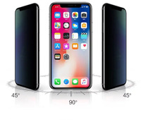9H Anti-peeping Privacy Protecteur d'écran en verre trempé pour iPhone 17 16E 15 14 13 12 Pro Max Accessoire de téléphone portable