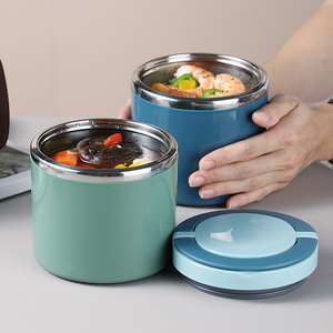 Single Layer Sealed Stainless Steel <b>Lunch</b> <b>Box</b> Large Capacity Portable Insulated Container For Students Office Workers - Product Image 3