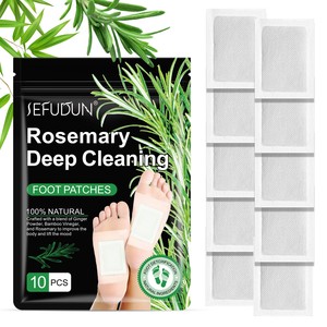 Patchs pour les pieds à la lavande SEFUDUN, best-sellers transfrontaliers, pour la déshumidification et le massage des pieds, favorisant le sommeil. 10 paquets de patchs. - Product Image 2