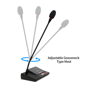 Audio sistema di conferenza senza fili ricaricabile per il microfono di videoconferenze per i delegati e l'unità del presidente - Product Image 3