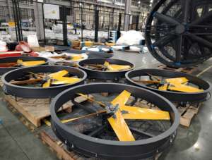 120cm業務用金属ドラムファンモーター、商業用ジム、倉庫用、首振り式空気循環、大風量、AC電源 - Product Image 6