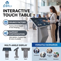 Moniteur interactif horizontal de 55 pouces, écran tactile, kiosque tout-en-un, affichage numérique de table