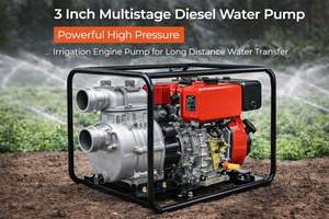 Pompe à eau diesel de 10 CV à haut débit et haute pression de 3 pouces pour l'agriculture, pompe d'irrigation et de succion agricole à haute pression - Product Image 5