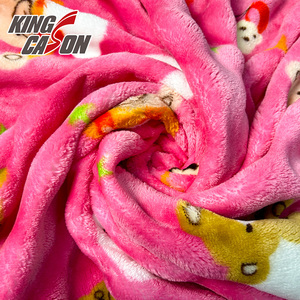 Kingcason affrettati ad acquistare tessuto in pile di flanella a bolle di colore Premium certificato OEKO-TEX a due lati per indumenti - Product Image 5