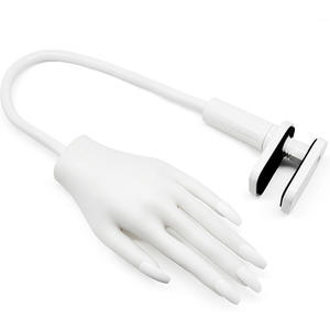 Nail Practice Hand 3 Couleurs Flexible Nail Art Training Prosthesis Faux Hands - Product Image 2