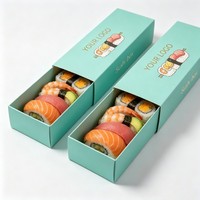 Caja Biodegradable para Sushi, Contenedor de Alimentos para Llevar, Caja Biodegradable para Sushi