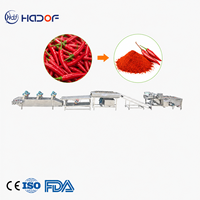 Ligne complète de transformation des légumes, sécheuse automatique haute capacité, broyeur, emballage pour l'industrie alimentaire