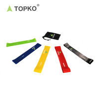 TOPKO-bandas elásticas de resistencia para entrenamiento de piernas en interiores, cintas de látex para fitness, venta al por mayor