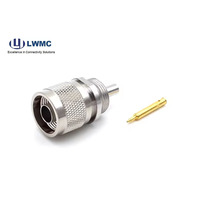Conector RF coaxial tipo N enchufe macho soldadura for141RG402 herramientas de ensamblaje de cables