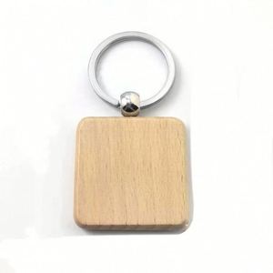 Llavero de Madera de Haya Personalizado con Impresión, Pintura y Grabado, Regalo DIY, Accesorios para Automóviles - Product Image 4