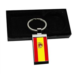Khuyến mại Sliver Kẽm hợp kim Porte cles Mặt dây chuyền cá nhân Keyring Trống Tùy Chỉnh kim loại quốc gia cờ Keychain - Product Image 3