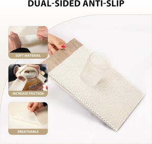 Tappetino Antiscivolo per Mensole, <span class=keywords><strong>Tappeto</strong></span> con Forte Presa per Tovaglie e Pavimenti in Legno, Offre Protezione e Ammortizzazione - Product Image 3