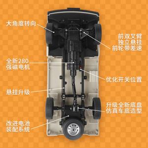 New WPL D14 D-14 1/10 4WD RC Car Simulation Drift Off-Road <b>Truck</b> for Kids and Adults <b>Remote</b> <b>Control</b> Toys - Product Image 3