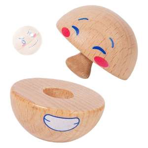 Деревянные модели эмоционального выражения шаров головоломки Детская интеллектуальная логическая игра от 2 до 4 лет - Product Image 5