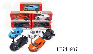 Logo personnalisé Multi Set Hot Cars Alloy Car Set <span class=keywords><strong>Camion</strong></span> Modèle Jouets 1/32 Voitures Moulées Sous Pression <span class=keywords><strong>Porte</strong></span> Ouverte Scintillement Lumière Et Musique Enfants - Product Image 2