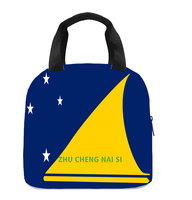 Sac à lunch isotherme avec drapeau de Saint-Vincent-et-les-Grenadines, parfait pour la maternelle, l'école, le travail, les voyages, les pique-niques, facile à transporter