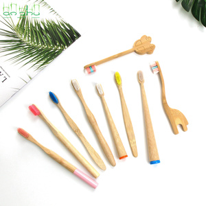 ידידותי לסביבה ילדים במבוק שיניים מברשת שיניים לוגו מותאם אישית מתכלה חד פעמי פחמים לשימוש ביתי לילדים - Product Image 3