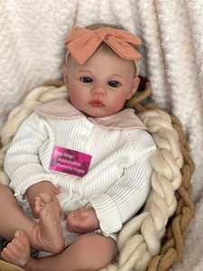 Muñeca <span class=keywords><strong>Reborn</strong></span> de 49 cm, Tamaño Bebé, con Acabado Pintado, Realista, Suave al Tacto, <span class=keywords><strong>Arte</strong></span> de Piel 3D, Camina - Product Image 4
