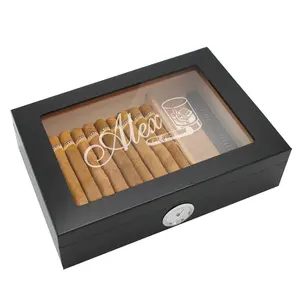 带标志储物制造商木制雪茄盒的定制雪茄盒