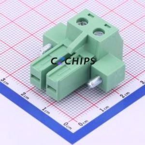 KF2EDGSKM-7.62-2P Plug-in Terminal Block P=7.62mm Connector Plug Screw Fixing 1x2P 7.62mm - Product Image 1