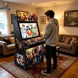Macchina Arcade Personalizzata con Logo, 32 Pollici, per <span class=keywords><strong>Giochi</strong></span> di Combattimento, Console Video per 2 Giocatori, per Bar e Sale <span class=keywords><strong>Giochi</strong></span> - Product Image 2