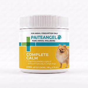 Friandises calmantes pour chiens, complément pour petites races, soulagement de l'anxiété, L-Théanine, racine de valériane, 180g, fabrication GMP, OEM personnalisé - Product Image 6