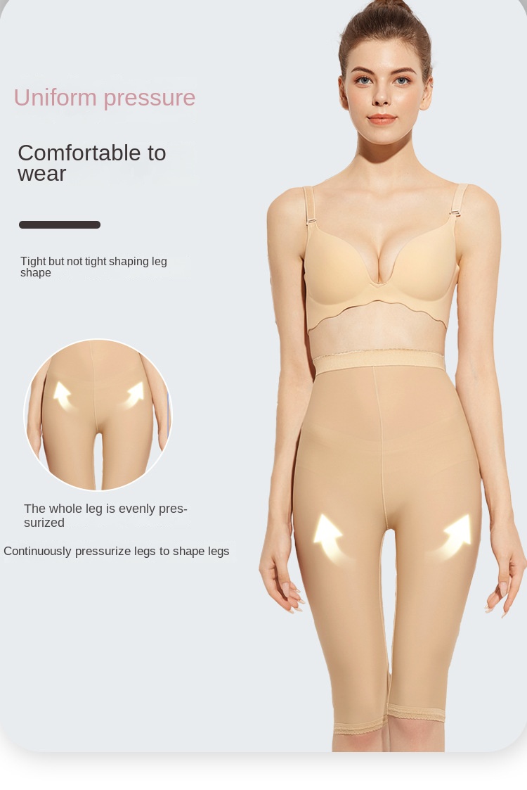 ZOYIAME Women Shaping Pant Thigh Lipo Surgery Body Shaper Side Zipper Seamless Faja Underwear Postpartum Shapewear BBL Leggings