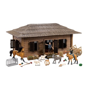 Juguetes de animales de granja, minijuguete de plástico de fácil montaje - Product Image 1