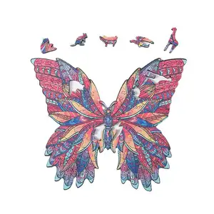도매 퍼즐 다채로운 동물 나비 3D 퍼즐 직소 퍼즐 나무 장난감