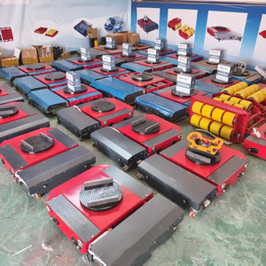 Chariot de déménagement, patins à roulettes pour déménagement, 10t 20t 30t 40t, patins de déménagement robustes, patins pour machines avec roues en acier allié - Product Image 6