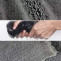 20 ans d'usine vente en gros 400gsm ultrasons bord voiture microfibre chiffons longue peluche microfibre serviette