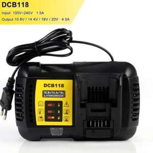 <span class=keywords><strong>Chargeur</strong></span> de batterie rapide DCB118 DCB101 4.5A pour batterie <span class=keywords><strong>Dewalt</strong></span> 12V 14.4V 20V Li-ion de haute qualité &<span class=keywords><strong>DCB112</strong></span> - Product Image 2