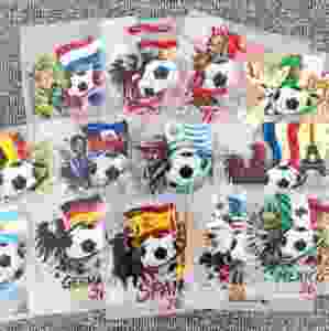 Autocollants thermocollants DTF personnalisés 2026 pour clubs <span class=keywords><strong>de</strong></span> football mondiaux, transferts sportifs pour coupes, prêts à imprimer pour T-shirts - Product Image 1