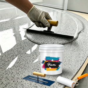 Pintura Epóxica para Pisos con Efecto Mármol, Autonivelante, Impermeable, Colorida, para Pisos de Concreto y Azulejos, Venta al Por Mayor de Fábrica - Product Image 2