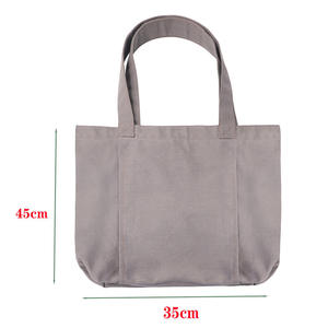 Sac de transport pour tapis de yoga en toile de coton écologique avec impression de logo personnalisé, fermeture éclair, poignées et fonction de sac de courses - Product Image 3