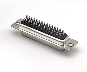 Conector de Soldadura D-SUB: HDD-44S Hembra, Semi-Plateado, Aislante Negro, 44 Pines - Product Image 1