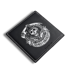 Custom Promotional Hot Selling Pu Leather Black Square <b>Table</b> <b>Coaster</b> - Product Image 5