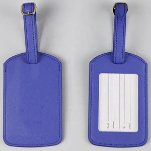 Großhandel Reise Soft Faux Gepäck anhänger Bulk Wasserdichter Gepäck anhänger Etiqueta De Equipajes Benutzer definierter Druck PU Leder Gepäck anhänger - Product Image 3