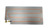Plaque d'eau froide avec tube en cuivre système d'eau de refroidissement bloc de refroidissement à eau en aluminium pour refroidisseur de processeur