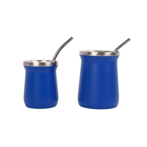 Tasse à maté mini en acier inoxydable, isolation <span class=keywords><strong>thermique</strong></span>, portable haut de gamme pour l'extérieur, avec paille, cadeau, approvisionnement direct usine - Product Image 4